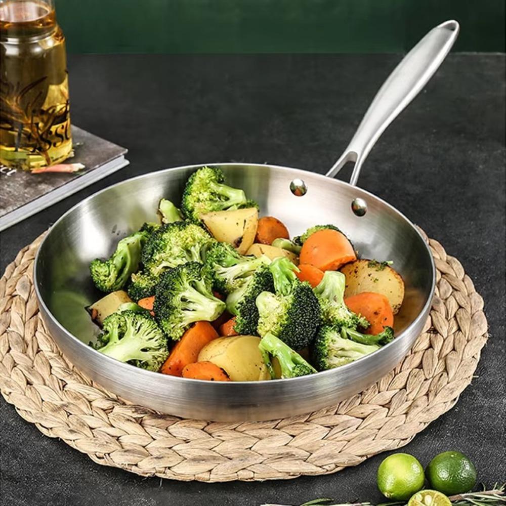 Multi-functional NonStick Pan Non-coated Fried Steak Pot Small Frying Pan  Gas Induction Cooker