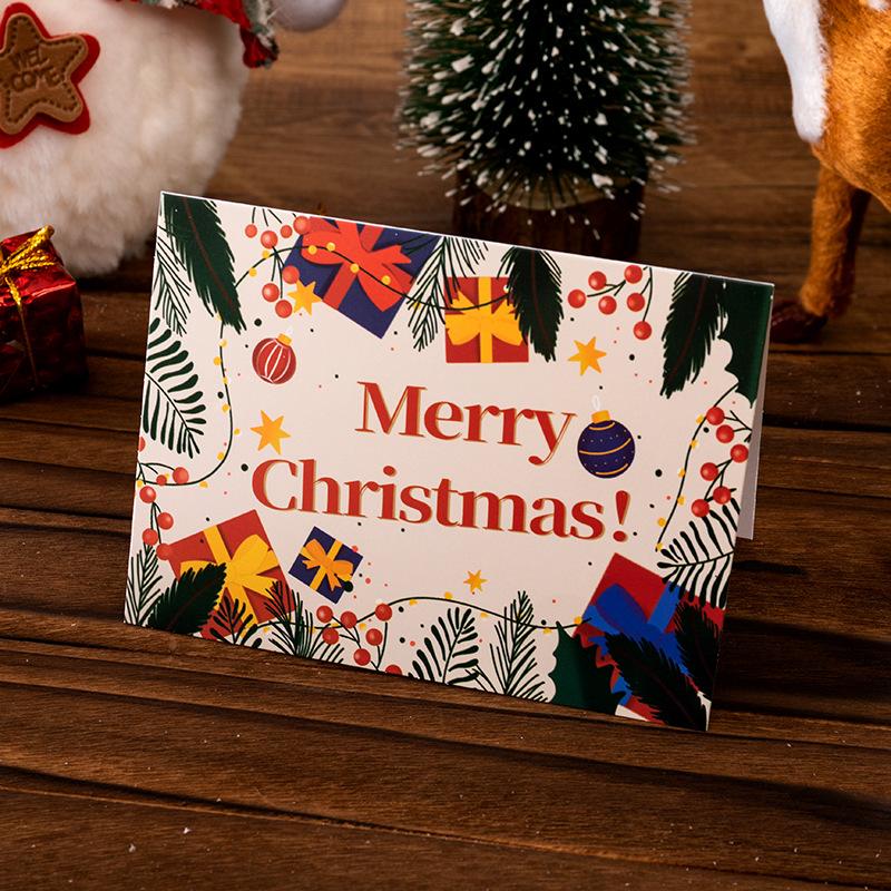 Weihnachtsgrußkarte Umschlag Weihnachtsgeschenkbox Karte Geschäftliche Feiertags-Dankes-Grußpostkarte Ins Wind Dankeskarte