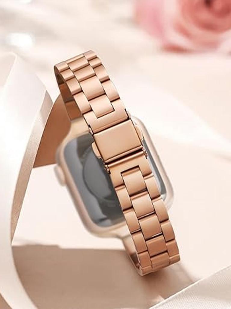 1Pc Thin Replacement Band Compatible with iWatch Ultra SE Series 11 10 9 8 7 6 5 4 3 2 1 Stainless Steel Metal Wristband Women Men