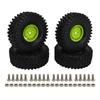 4 Adet RC Tekerlek Seti 1.9 İnç 120mm Çap Plastik Lastikler 1:10 Ölçekli RC Off Road Araç İçin