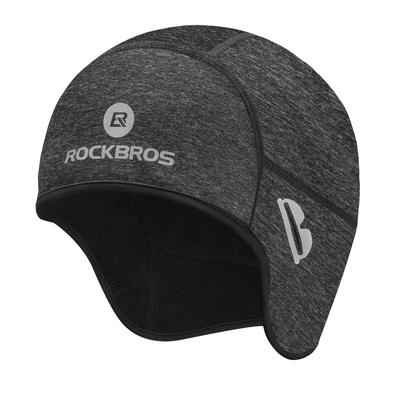 Zimná cyklistická čiapka ROCKBROS s fleecom a na okuliare, ideálna pod prilbu, na motorku a bicykel, pánska podšívka, chrániče uší, otvory, spodná vrstva, na prechádzky,