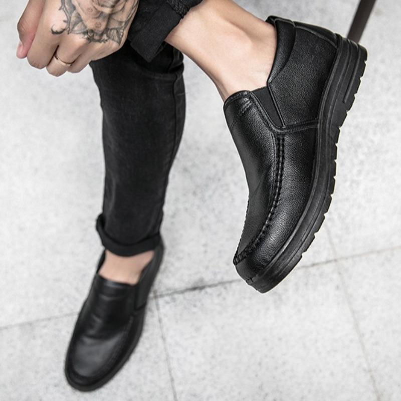 Fashion Mens Handmade Leather Shoes Fashion Casual Dress Shoes Classic Business Formal Shoes Loafers for Men Soft Driving Shoe Moccasins