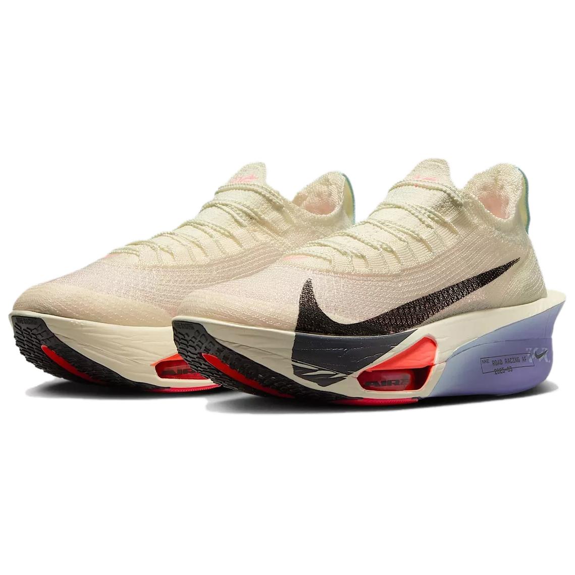 

New Nike Air Zoom Alphafly Next% 3 Coconut Milk Dusty Amethyst Glacier Blue Off Noir Women s FD8315-101 36.5