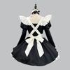 Japanese Anime Cosplay Maid Costume With Lace Ruffle Bubble Sleeves For Halloween And Conventions