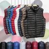 Mantel Ultraleichte ärmellose Pufferweste Jacke Ultradünne warme leichte Daunenjacke Weste Winter Herren Entendaunenweste Mäntel
