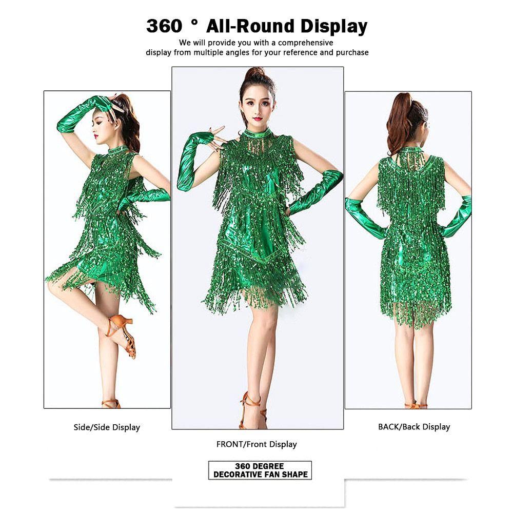 Samba Dancing Latin Dancing Dress Tassel Ballroom Dress Fashion Competition Dress  Show Costumes