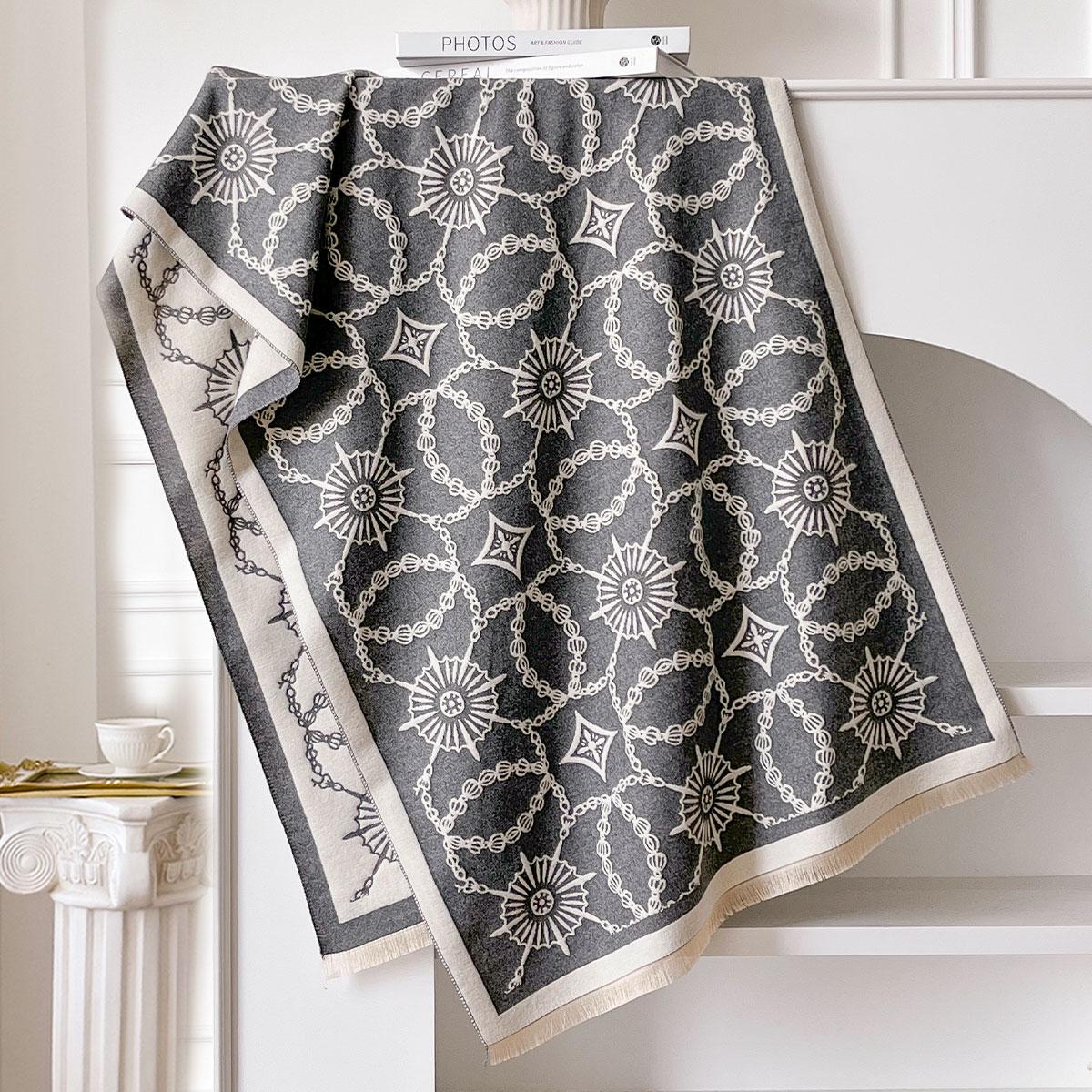 

Luxury Warm Poncho Imitaion Cashmere Winter Women Scarf Shawl Wraps Female Thick Pashmina Blanket Bufanda Travel Echarpe