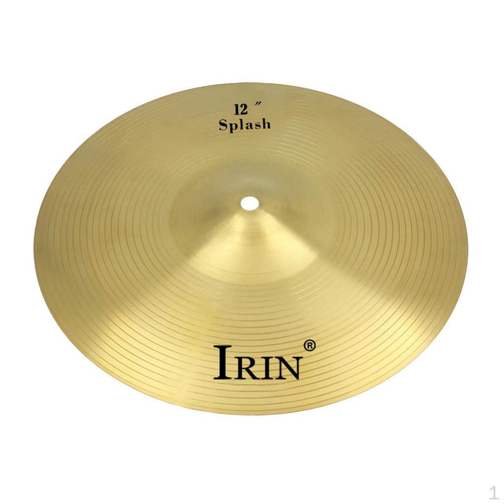 

12 Inch Brass Crash Cymbal Hi Hat Cymbals for Drum Percussion Musical Instrument Set