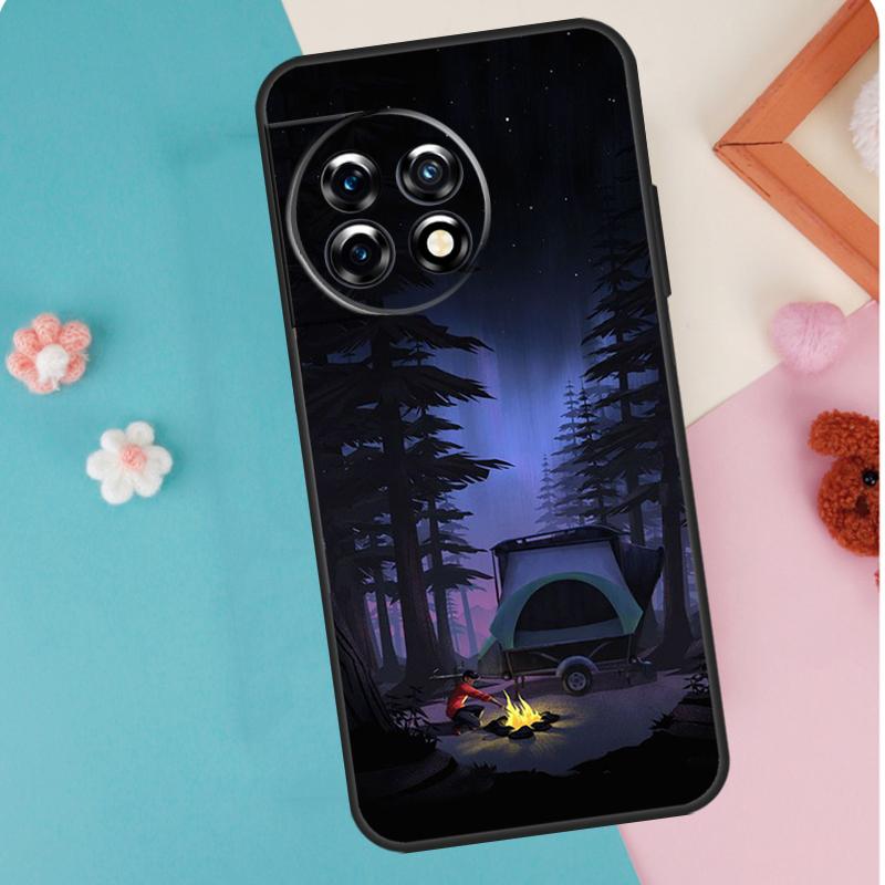Nature Camping Art Case For OnePlus 11 12 13 15 13R 12R 10R 8T 10T 9 10 Pro Nord 5 CE 4 3 2 Lite N20 N30 Cover