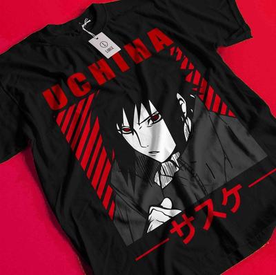 Sasuke Shirt Naruto Tshirt Itachi Uchiha T-Shirt Madara Kakashi Orochimaru Tee AA260
