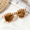 Checker Color Children Sunglasses Round Frame Sun Glasses  for Boys Girls