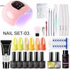 Limegirl Manicure Set Semipermanent Nail Polish Tool With UV/LED Nail Drying Lamp Base Top Coat Extension Gel Nail Polish Set