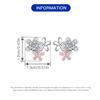 S925 Silver Pink Daisy Flower Stud Earrings For Lady S925 Jewelry Party Anniversary Trendy Gifts