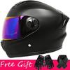Gloves + Neck ZXC Double Lens Full Cover Helmet Men Women Riding All Round