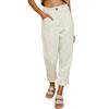 2024 Women's High-Waist Corduroy Autumn Pants - Solid Color, Loose Straight Leg