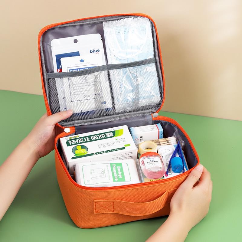Large Capacity Travel First Aid Kit & Portable Medicine Storage Bag