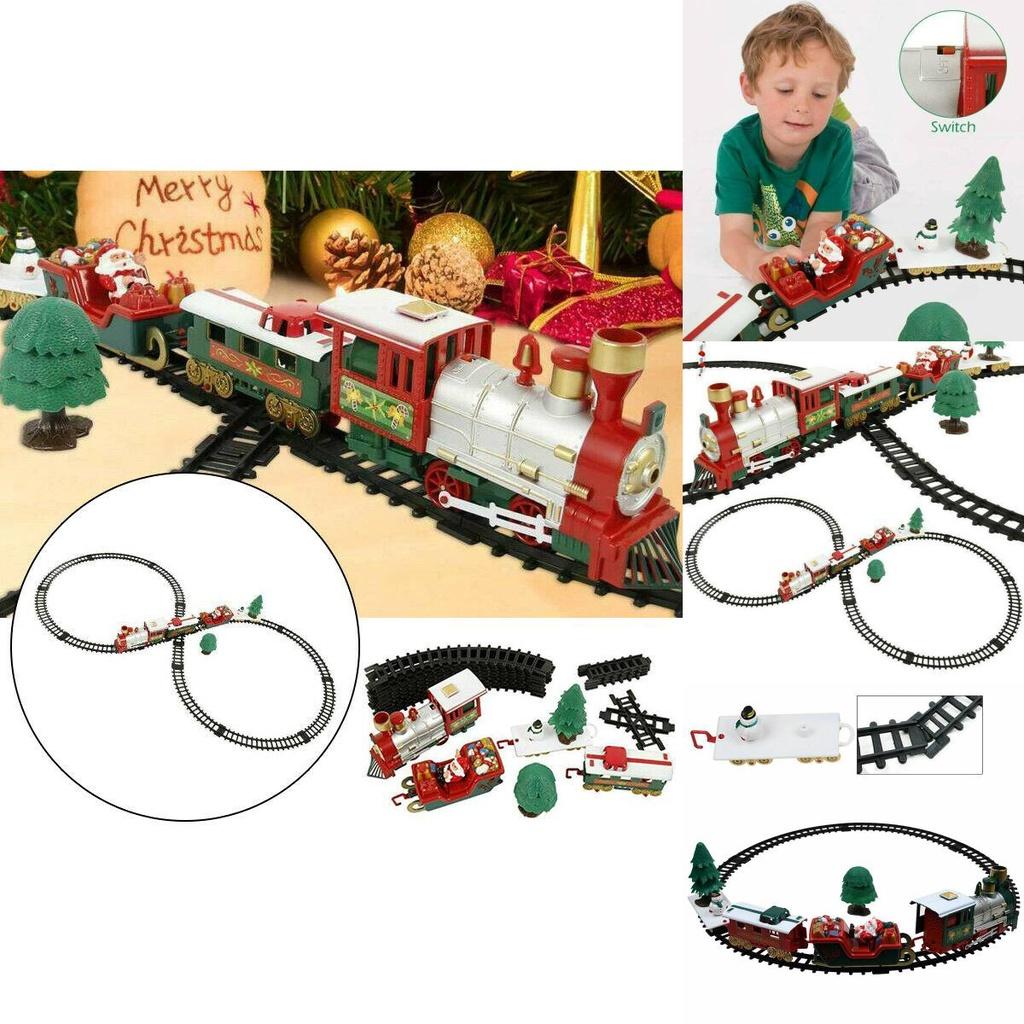 Vibrant Electric Led Musical Train And Track Set For Kids Christmas Gift Home Decor