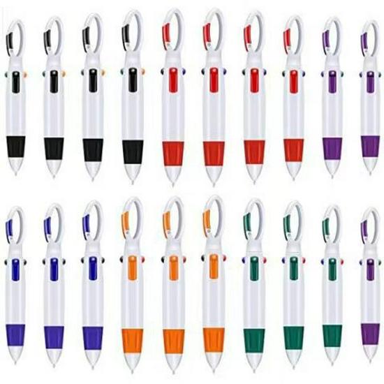 Press-Type Carabiner Ballpoint Pen - Creative Promotional Pocket Pen for Exhibitions