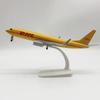 DHL Airways 20cm B737 Diecast Alloy Airplane With Wheel & Stand Aircraft Model Collection Display Aviation Enthusiast Gift