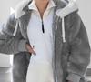 2024 Women's Fashion Plush Zip Hoodie: Warm & Versatile Winter Outerwear