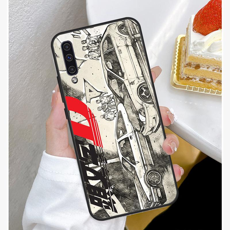 Initial D Car Case For Samsung A12 A32 A42 A52 A72 A52S A03S A21S A11 A31 A51 A71 A10 A50 A70 Full Cover