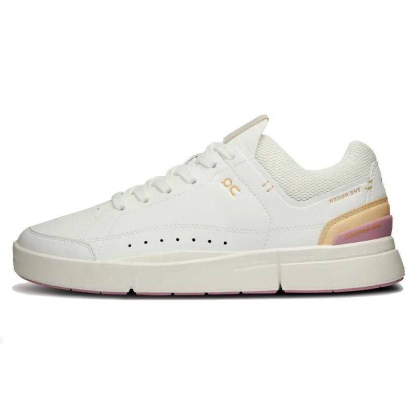 On Federer X  Court The Roger Shock Absorbing Durable N-Slip Low-Top Lifestyle Shoes Women Sneaker White Pink ON3WD11282238