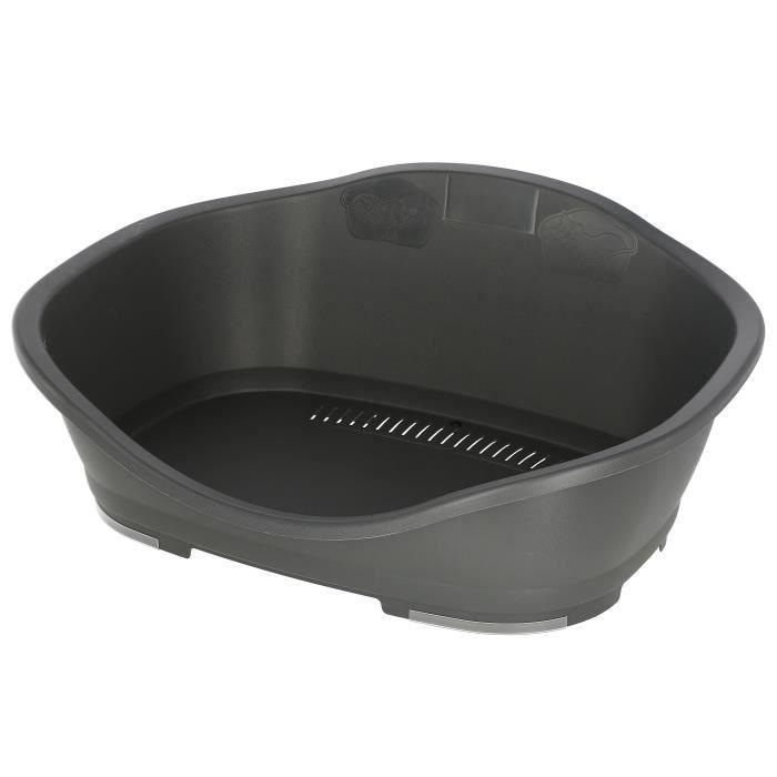 Corbeille en plastique - KERBL - Sleepers - 56,5 x 42 x 24 cm - Gris