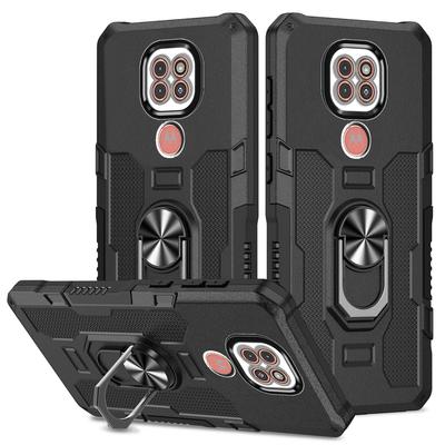 Magnetyczny pierścień stojak uchwyt wstrząsoodporny pancerz etui na telefon dla Moto G9 E7 Plus MotoG9 Play silikonowy bumper tylna pokrywa