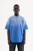 Machinist Men's Oversized T-shirt with a Gradient and Distressed Effect – Blue S
