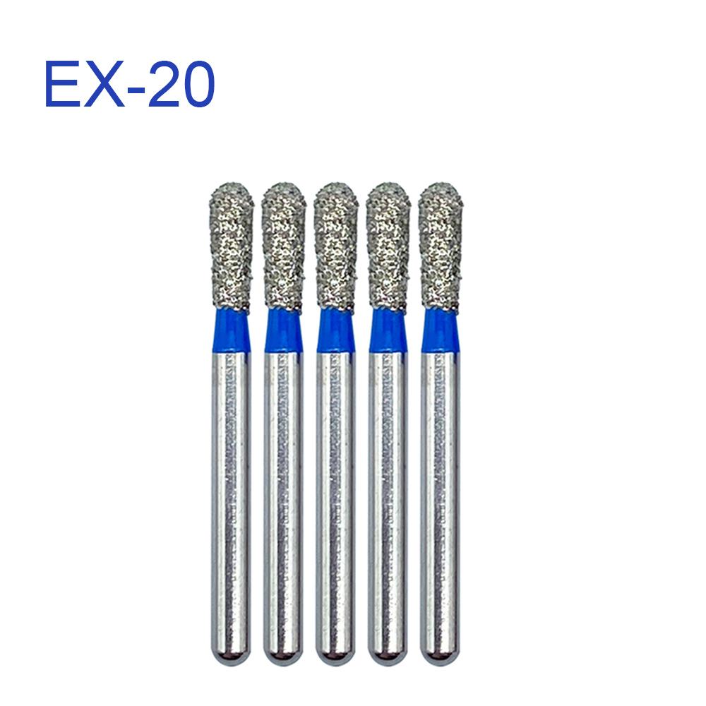 Dental Drills Fg Dia 1.6Mm 5Pcs/Pack High Speed Handpiece Diamond Bur All Series Teeth Whitening Dentistry Materials Supply