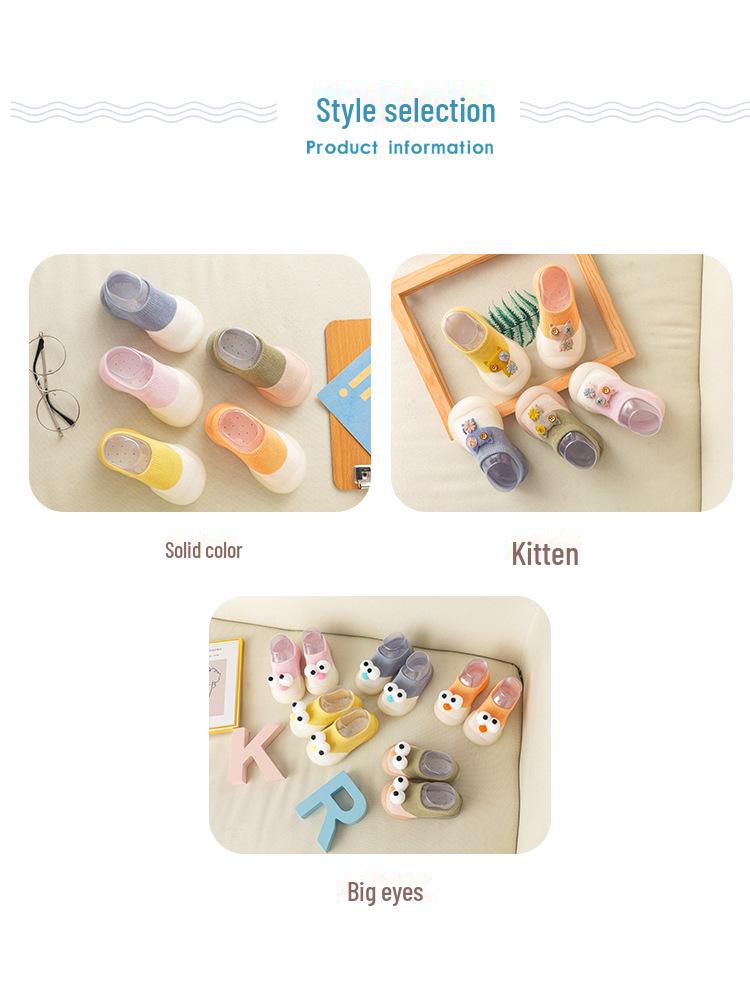 Spring & Autumn Toddler Non-slip Cartoon Floor Socks & Soft-bottom Shoes
