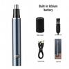 Rechargeable Men's Electric Nose Hair Trimmer & Cleaner