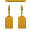 Customizable Soft PU Leather Luggage Tag with Logo and Travel Info Slot