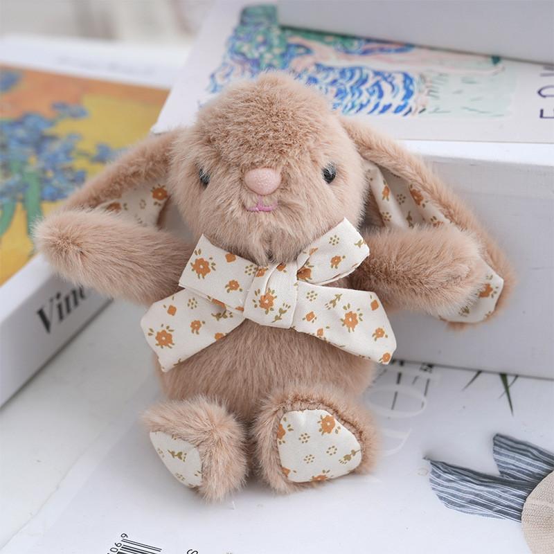 Cute Rabbit Plush Keychain With Pp Cotton Filling For Gift And Decoration