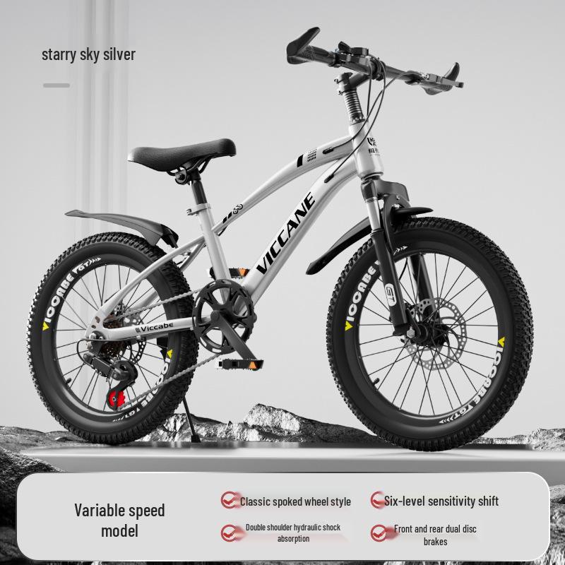 20 Inch Variable Speed Mountain Bike for Children Ages 7-11