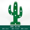 D9 Cactus Shaped Battery Operated Night Light Green Plastic Cactus Mini Table Lamp Wall Mountable Suitable For Bedroom Decor