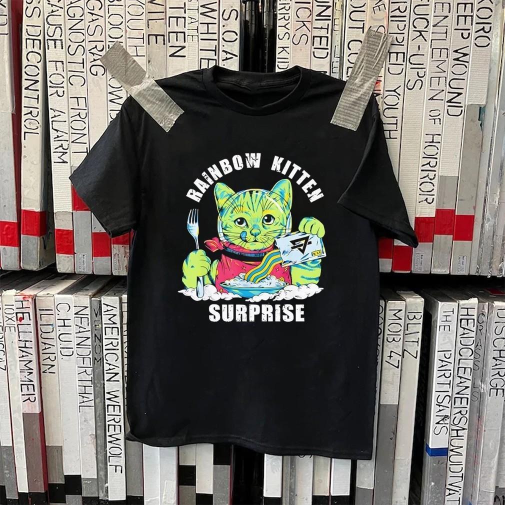 Rainbow Kitten Surprise Cats Eat Animals Gift For Fans Unisex S-5XL Shirt SS1906 S
