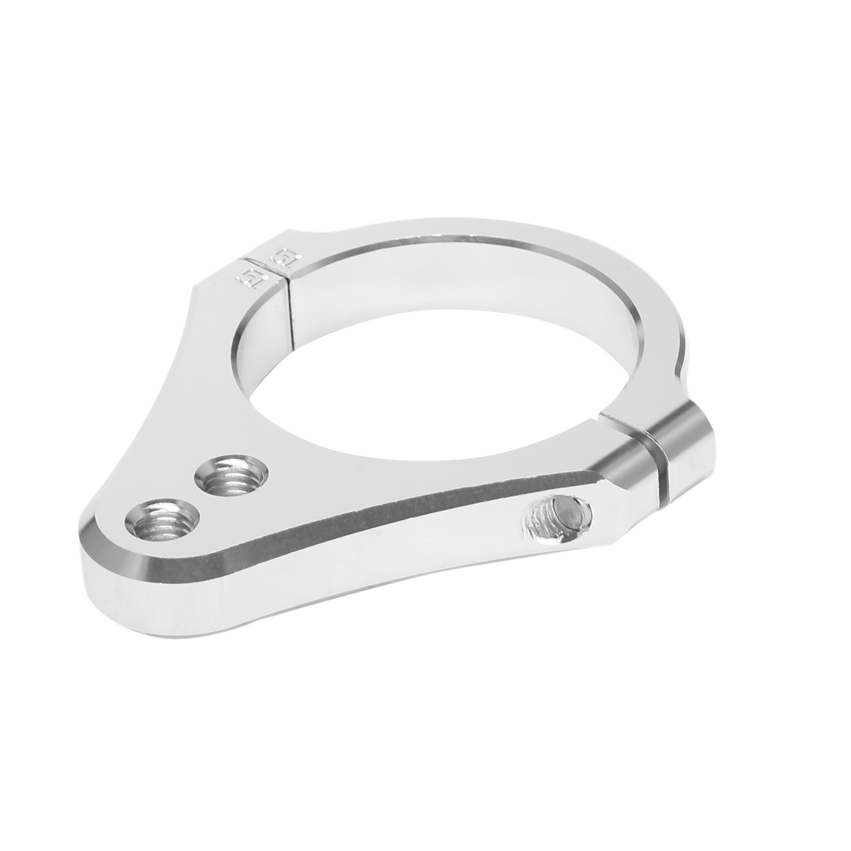 Универсальный амортизатор рулевого управления, зажим-кронштейн для крепления на вилку рамы, фиксатор для ног для Honda Kawasaki Ducati -BMW Silver 51MM