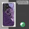 Dragon Totem Rose Purple For Samsung Galaxy S20 FE S21 S22 S23 Plus S24 Ultra 25 Edge S24Ultra For  Magsafe Glass Phone Casee
