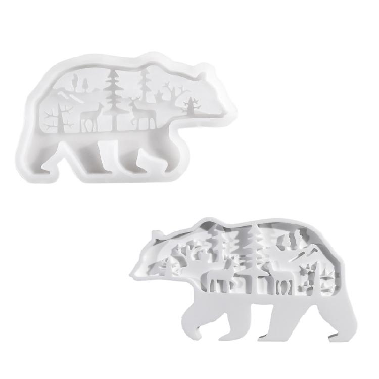 

Reusable Sturdy Silicone Mould for Crafting Unique Polars Bear Shaped Candle Holders Portable for Holiday Decoration 1