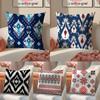 Retro Art Pattern RRussian Shading Cushion Cover Pillowcase Short Plush Invisible Zipper Room Sofa Cushion Cover
