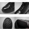 2025 New Men's Leather High Casual Shoes Men's Autumn Casual Comfortable Boots Winter Fur Boots Botas De Trabajo Hombre
