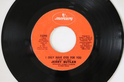 Disc de 7 inch JERRY BUTLER - I Only Have Eyes For You 73290 Mercury 1972 SUA Soul/Funk Folosit
