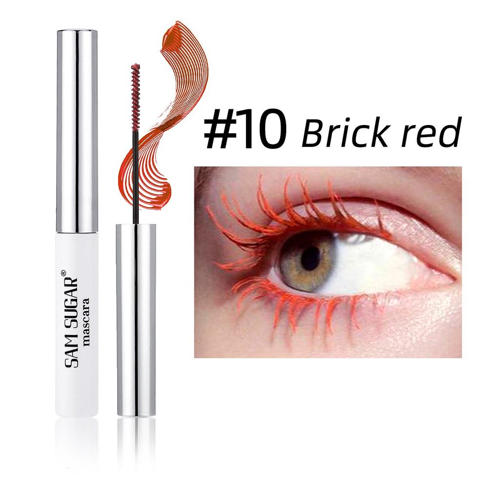 Seidenfaser Mascara Bunt Ultrafeine Bürste Verlängert Wimpern Wasserfest Langanhaltend Schnelltrocknend Grün Rosa Wimperntusche Makeup