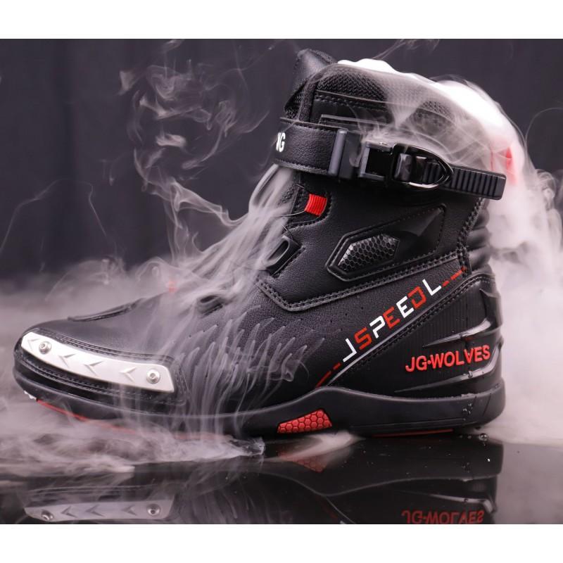 All-Season Waterproof Motorcycle Riding Boots Men Women Durable Off-Road Touring With Breathable Shock Absorption