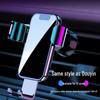 Gravity Car Phone Holder with Metal Spiral Hook - Anti-Shake Air Vent Mount for Navigation