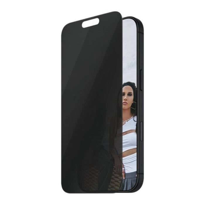 Verre de Protection Écran pour iPhone 16 Pro Max avec Filtre de confidentialité Panzer Glass Noir