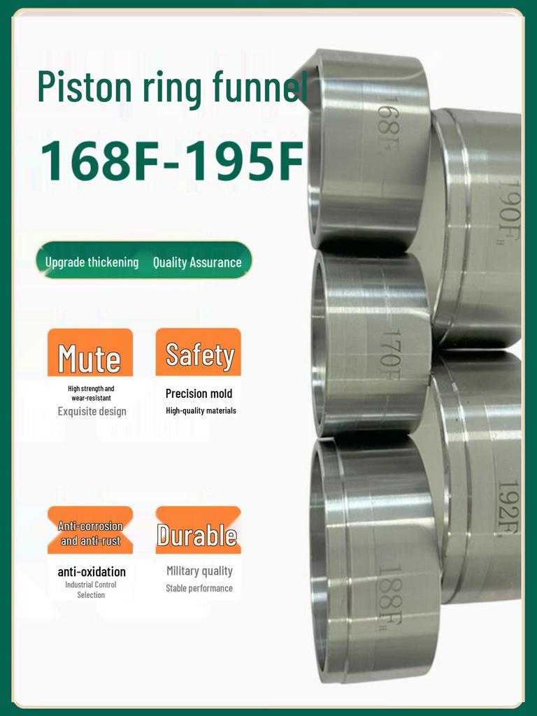 Jeu d'outils pour segments de piston de moteurs diesel et essence avec manchon entonnoir