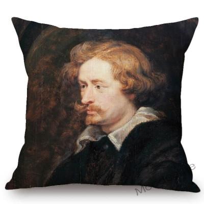 Van Dyck Renaissance Baroque Famous Oil Painting Royal Court Lady Wall Art Sofa Pillow Case Mourning Christ Linen Cushion Cover