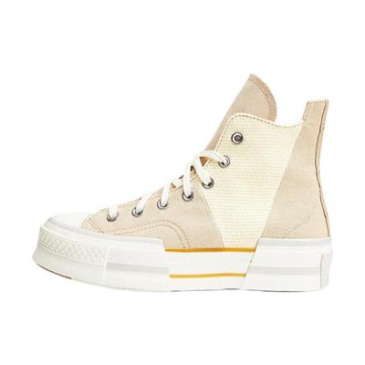 Chuck 70 Plus Confortáveis para o Dia a Dia Botas Altas Espadrilles Unissex Bege